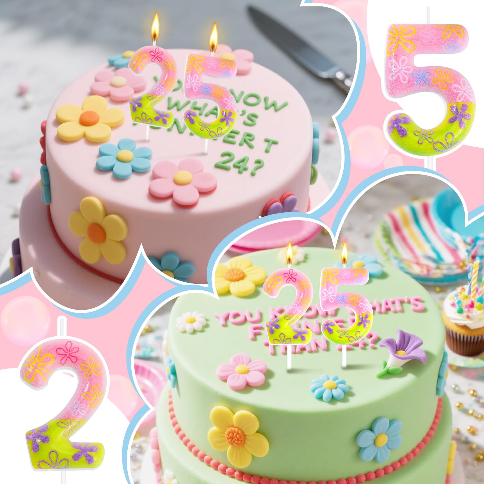 N autical themed party candle suitable for beach birthday