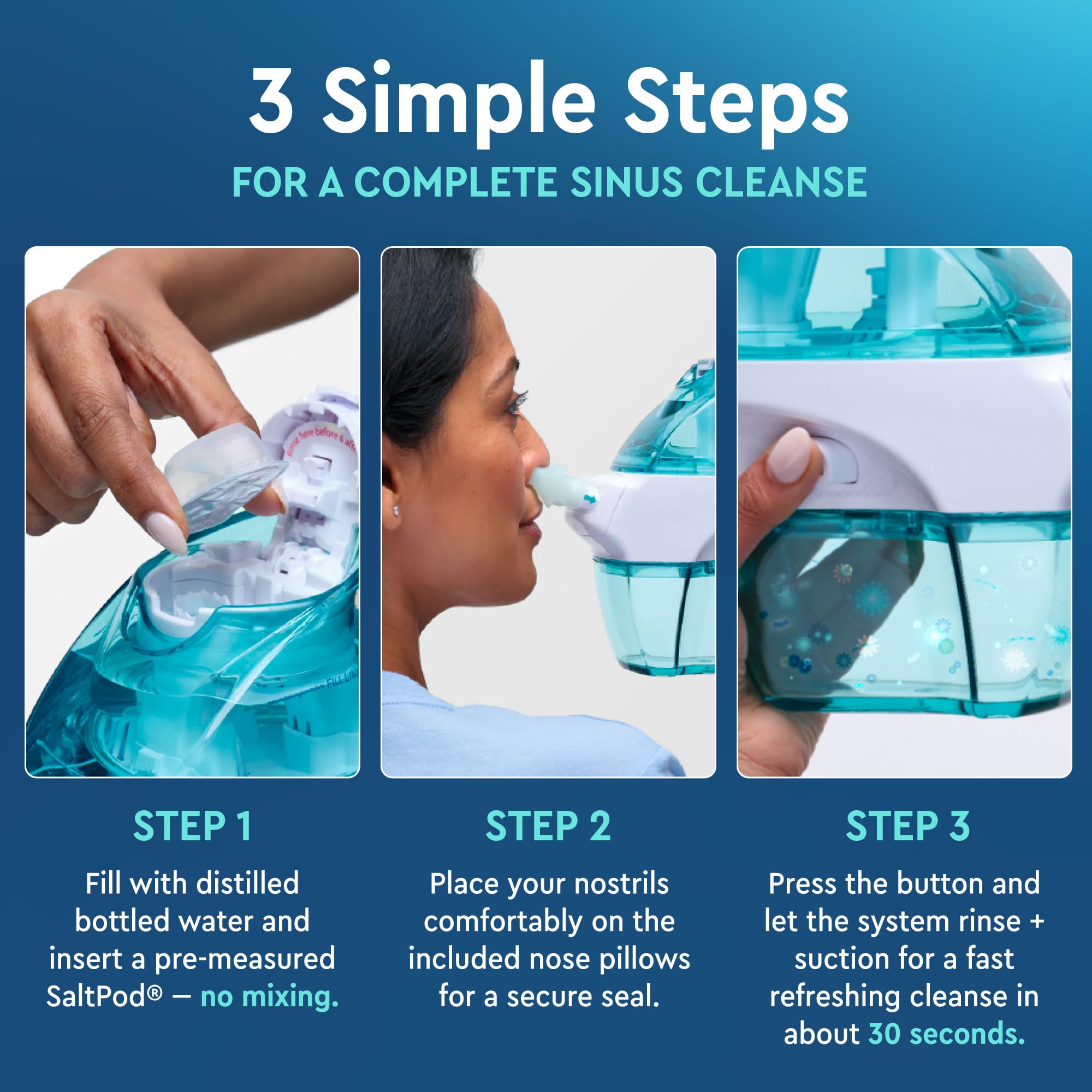 Two pairs of NAVAGE nose pillows for family use