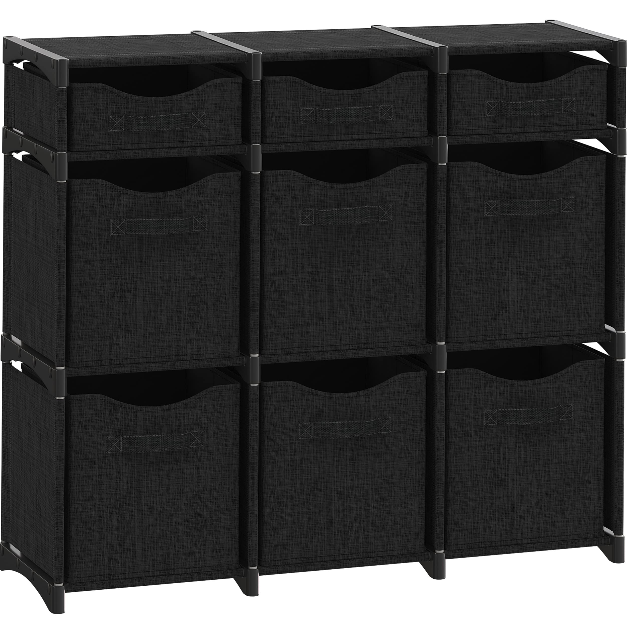 Neaterize cube storage organizer black 36 x 31 x 12 cabinet