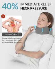 Neck pain relief provided by memory foam neck brace during daily activities