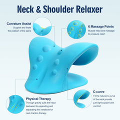 Blue Neck Relaxer with six-point design
