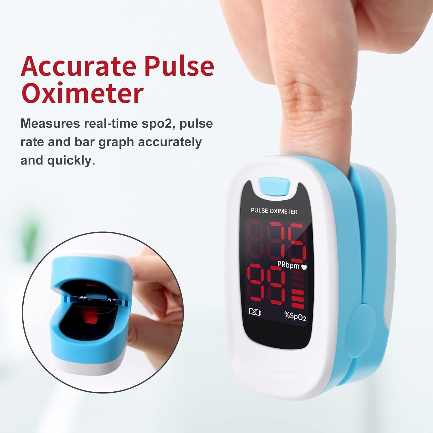 Neck or wrist cord included with oximeter