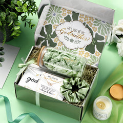 soy wax scented candle and greeting card included