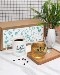 Nefelibata Before Patients Set 18 oz stemless wine glass