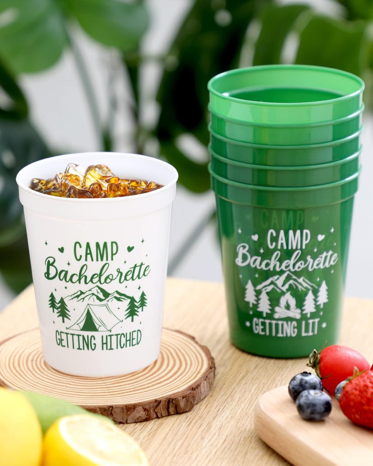 Bride white cup with Getting Hitched text by Nefelibata camp set