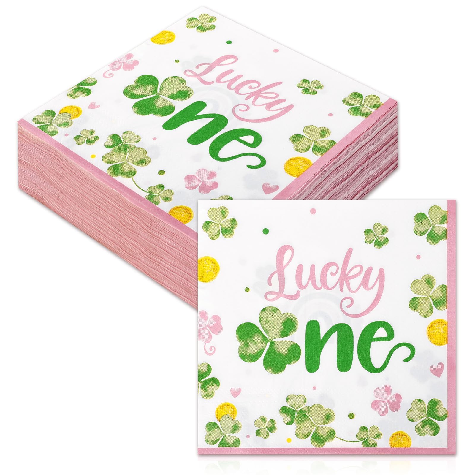 Nefelibata Lucky One Napkins pink green 50pcs pack