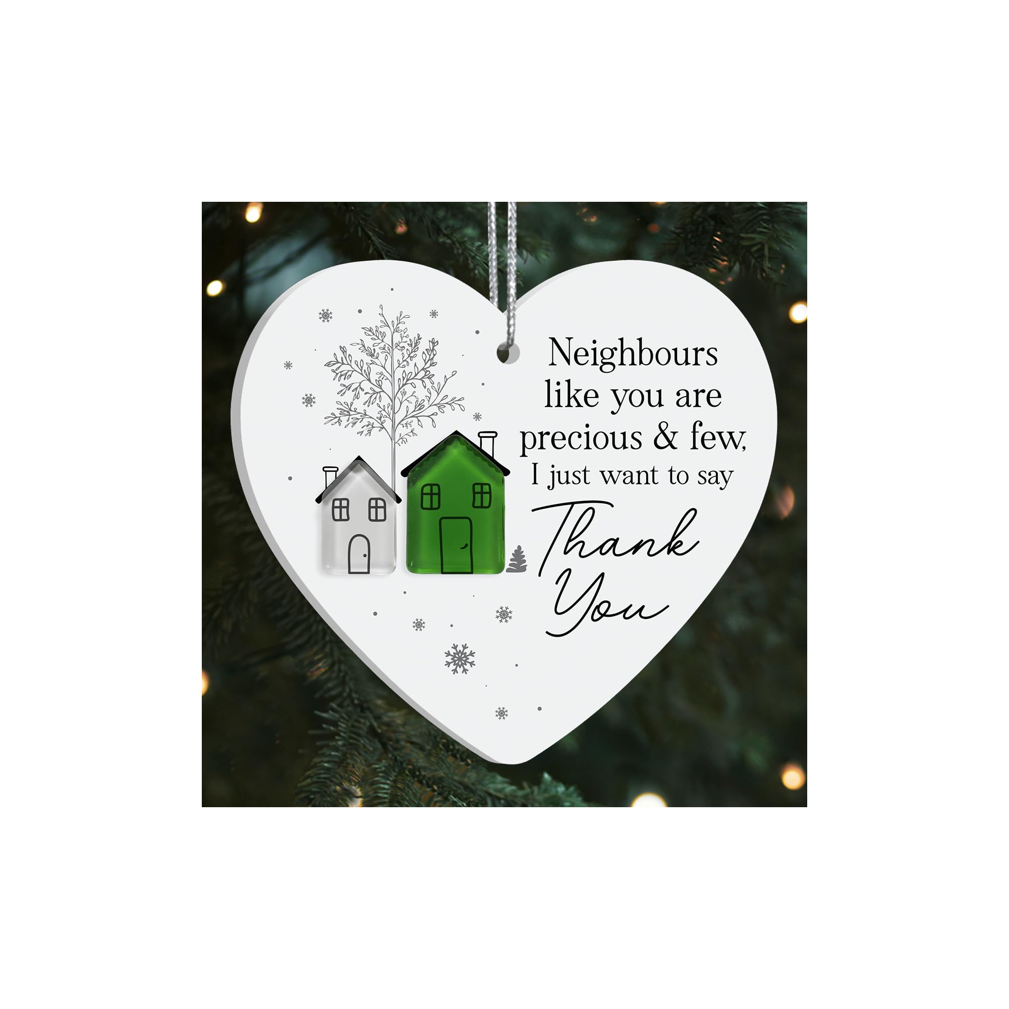 Real Sea Glass 2025 neighbor ornament for home decor