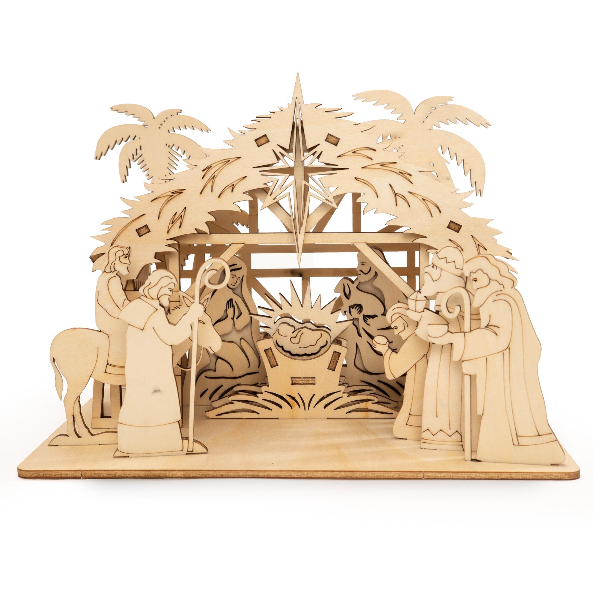 NELXI rustic Catholic holiday display decor