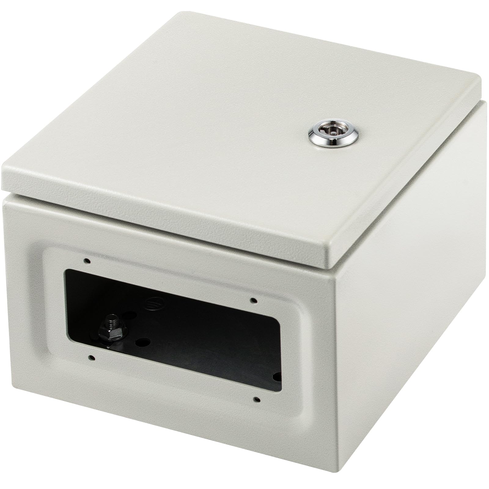 Weather resistant steel box for electrical components