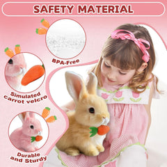 Nenrte Bunny Educational Interactive Toy with carrot accessory