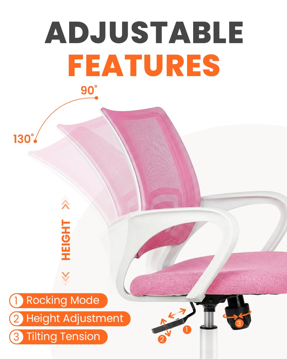 breathable mesh backrest of NEO CHAIR office chair