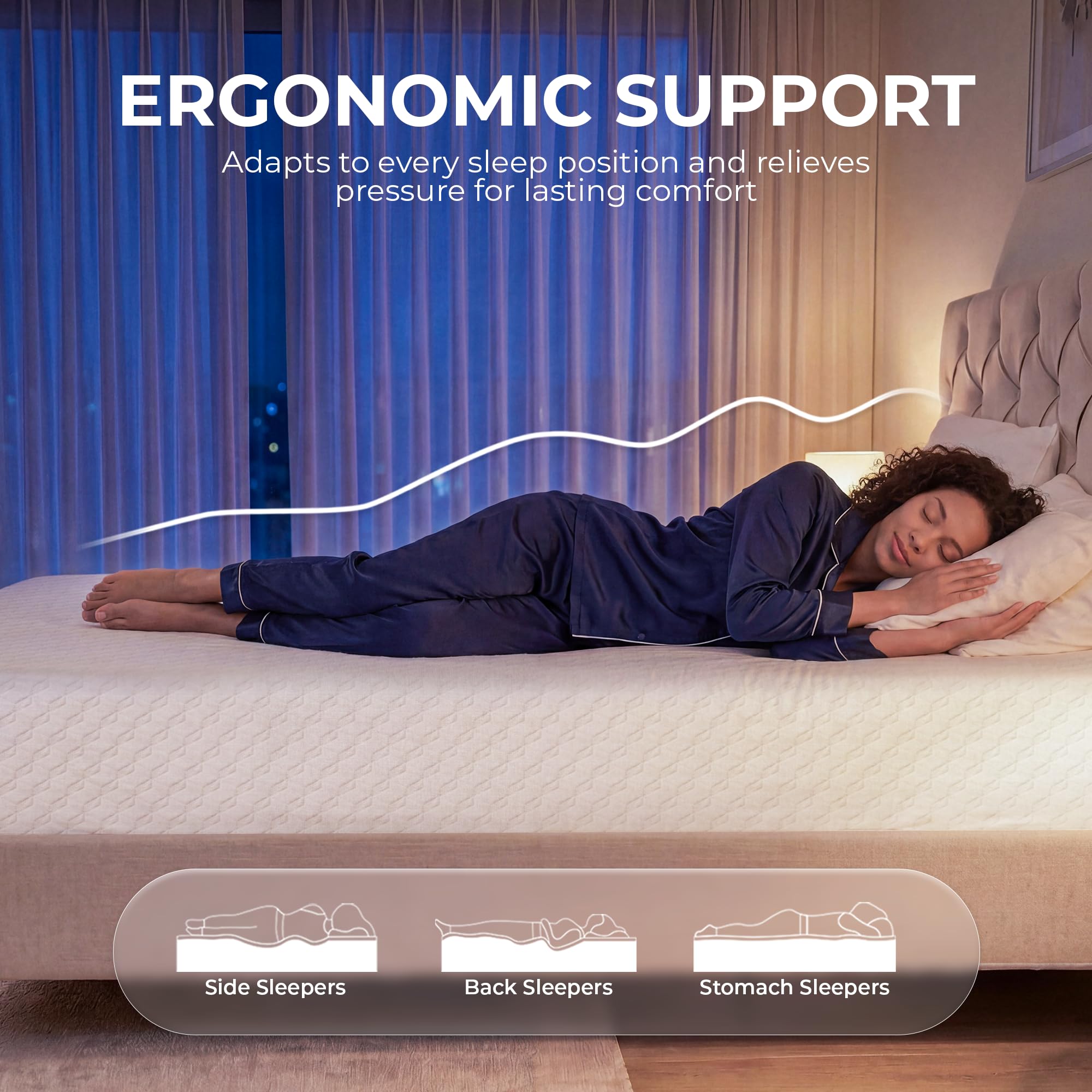 Neo Sleep twin 8in memory foam mattress CertiPUR-US foam