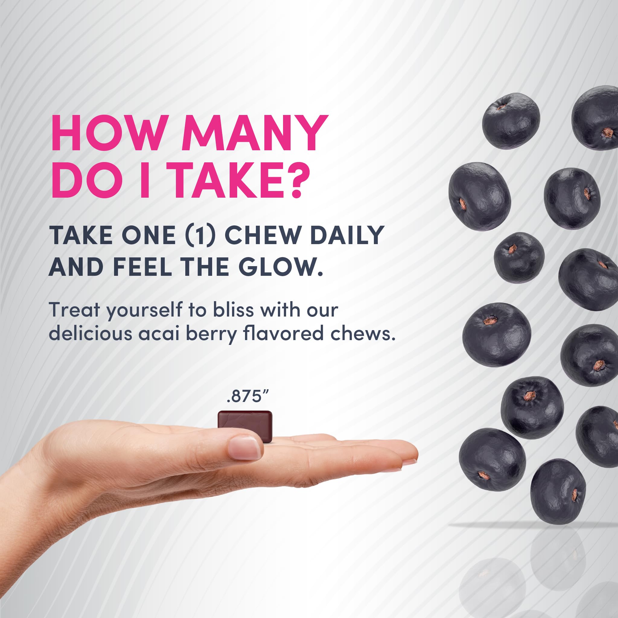One daily soft chew usage for hair skin nails routine