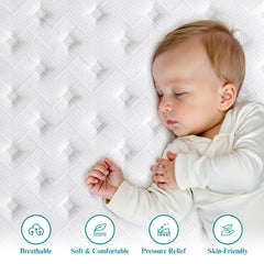Top surface of NeoDream Queen Mattress features 3D knitted jacquard fabric