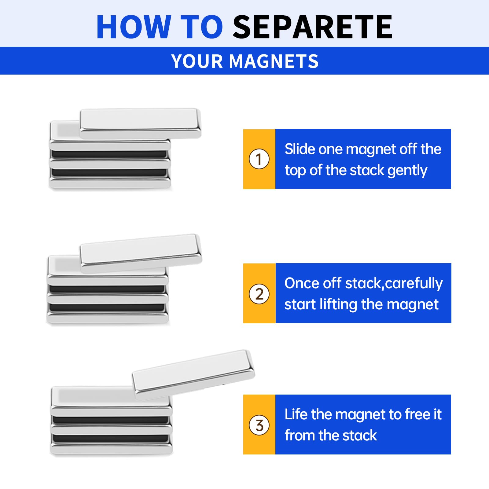 Premium three-layer coating on neodymium magnets