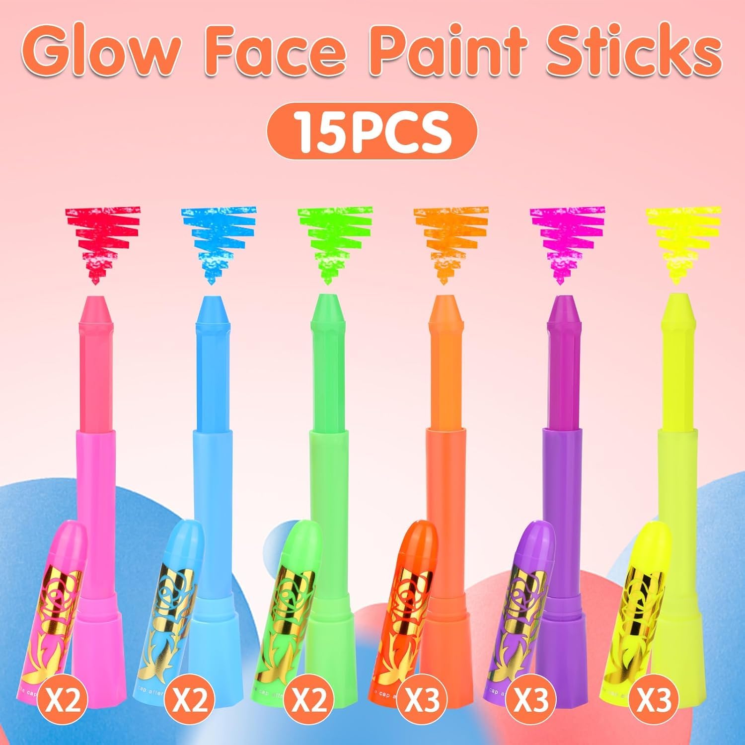 Skin safe glow makeup suitable for Halloween and parties