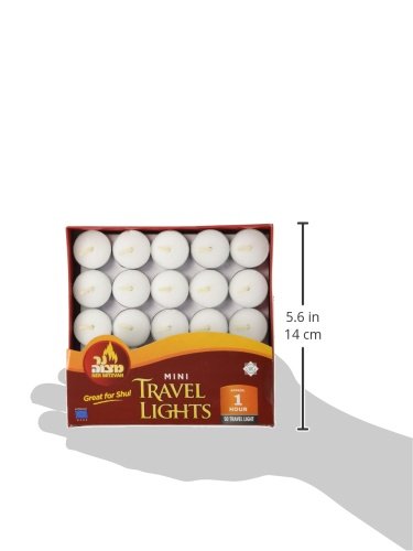 Decorative wedding birthday tea lights Ner Mitzvah white