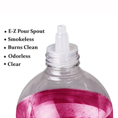 Smokeless odorless Ner Mitzvah lamp oil for indoor outdoor use