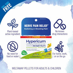 Nerve pain relief with Boiron Hypericum 30C pellets