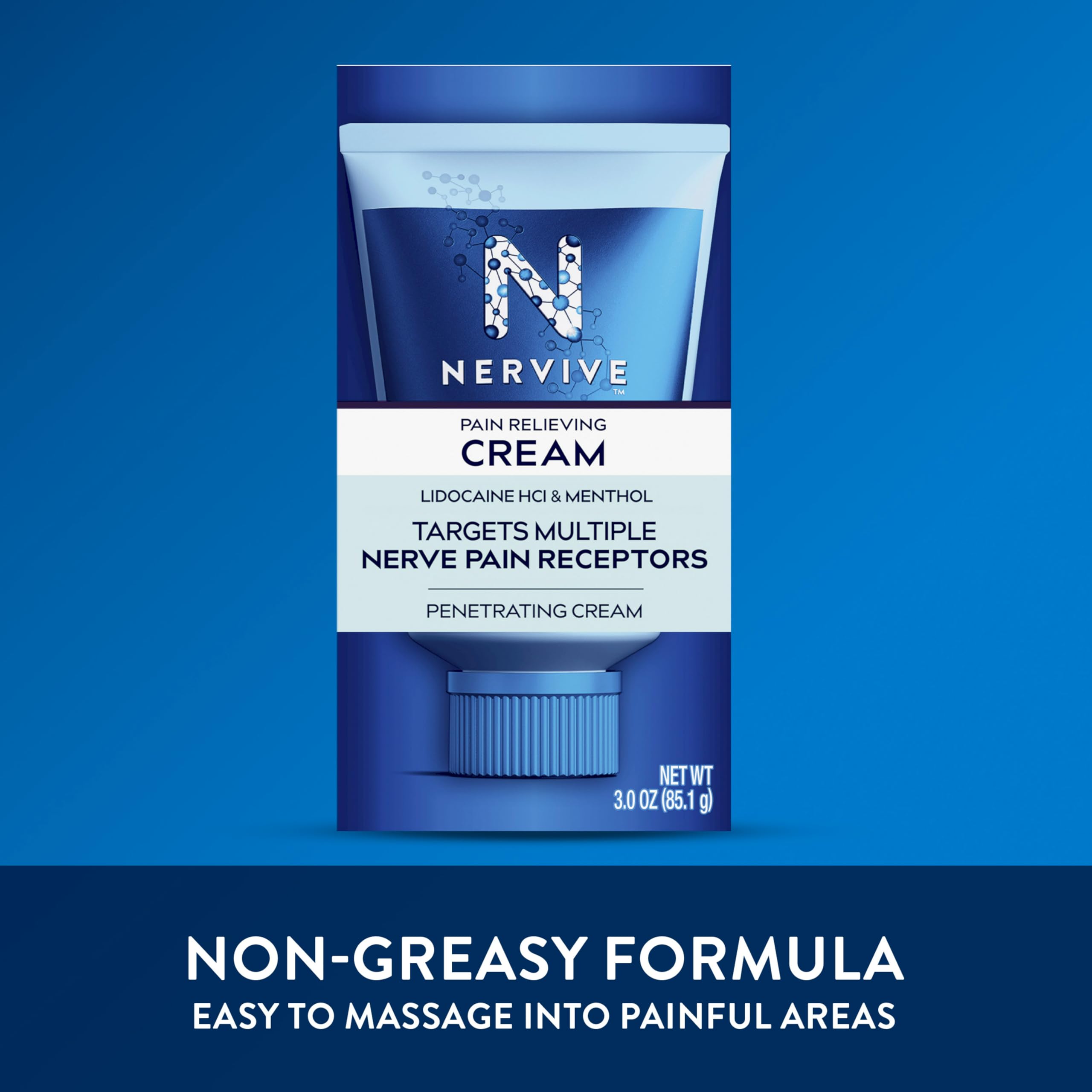 Nervive Pain Relieving Cream product packaging shot