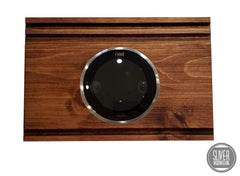 Nest Thermostat decorative wall plate honey stain fits over 3rd gen Nest Thermostat