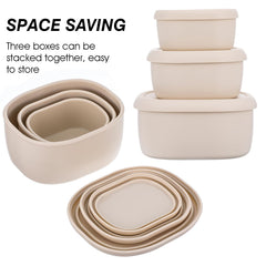 Lids for Tolare silicone containers shown in solid color