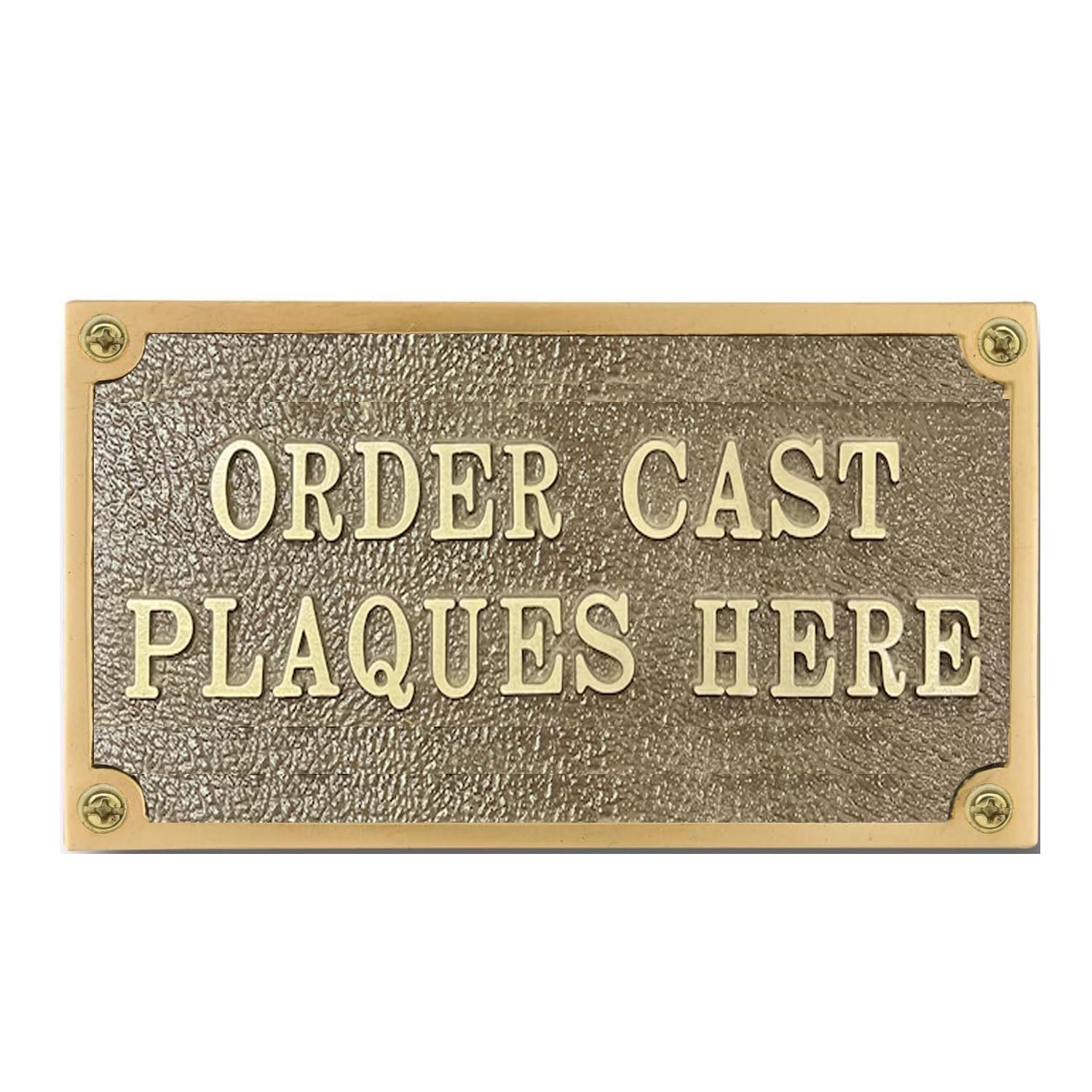 NETAEX customized door sign brass