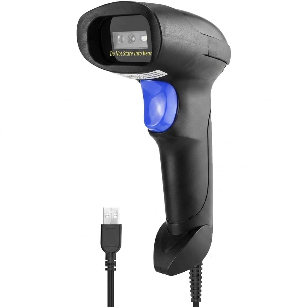 NetumScan USB 1D Barcode Scanner handheld wired CCD barcode reader front view
