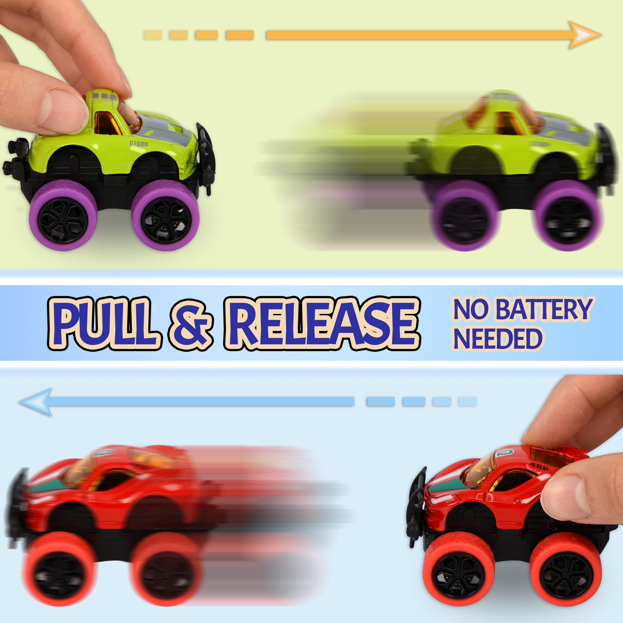 Pull-back alloy toy trucks by Neureyte