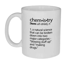 Neurons Not Included 11oz Chemistry Definition mug white interior exterior