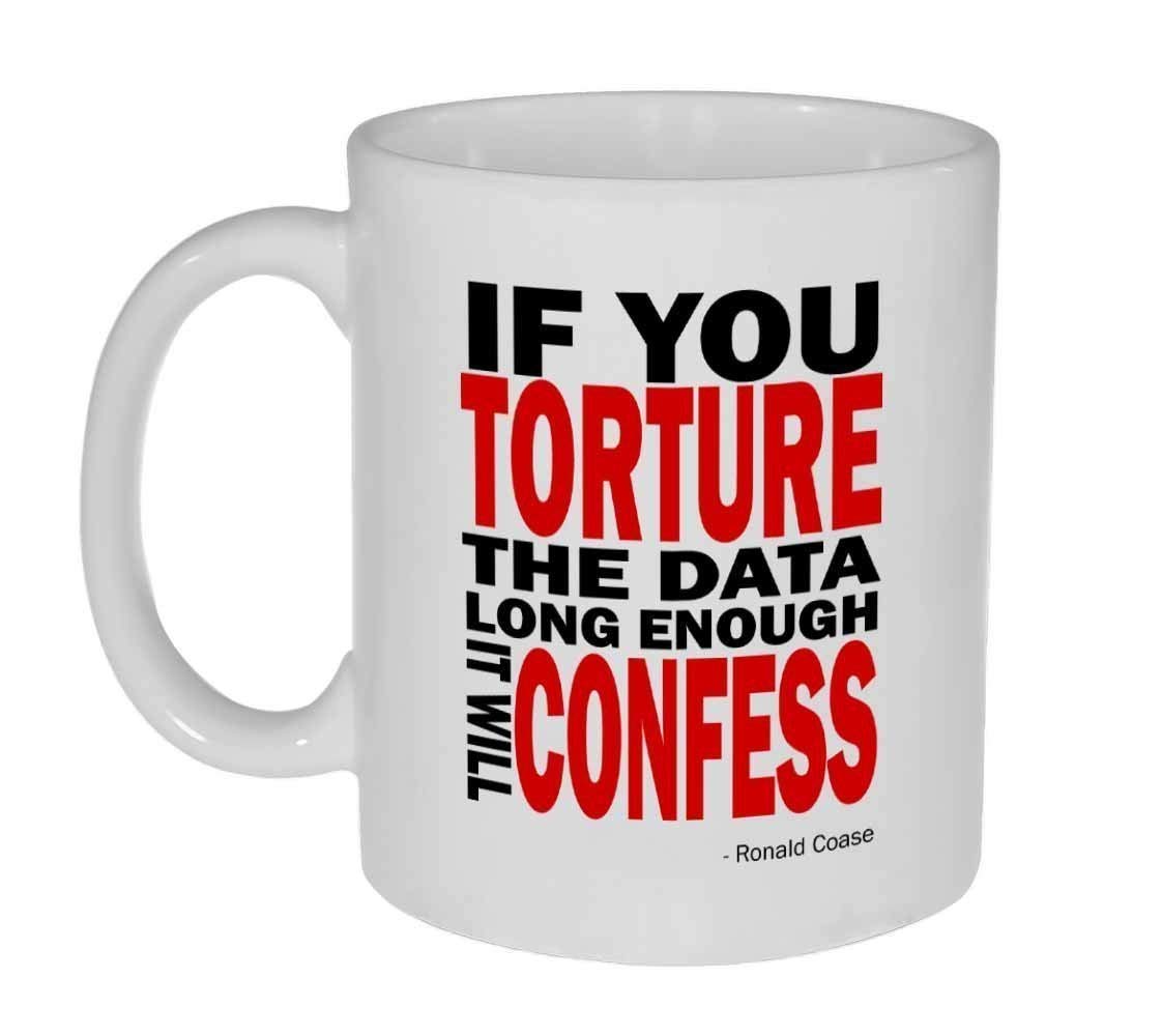 Neurons Not Included Torture the Data Mug 11oz white ceramic