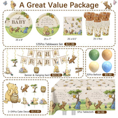 Neutral vintage Winnie cream theme banner and swirls