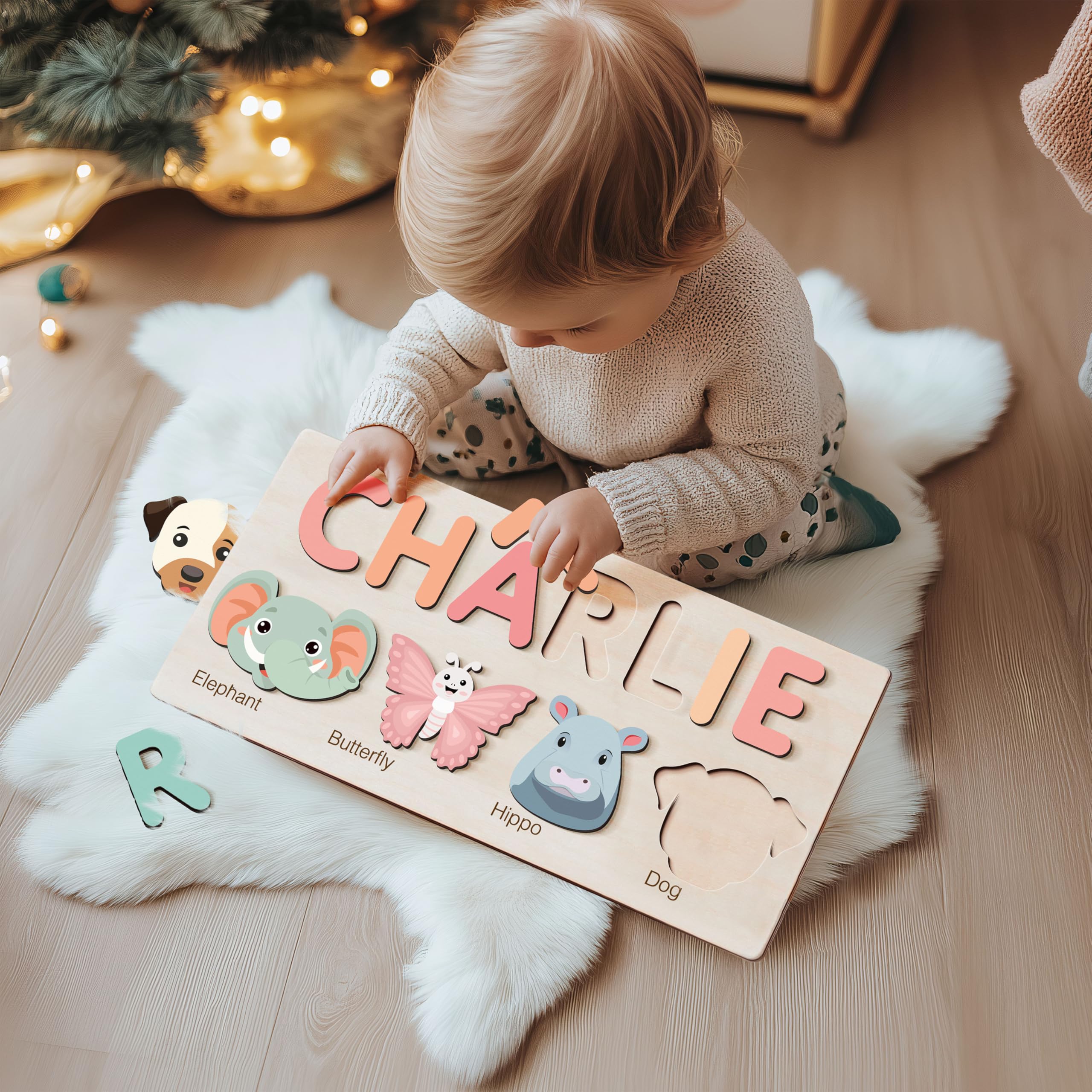 Customizable name puzzle for toddlers Nevandora
