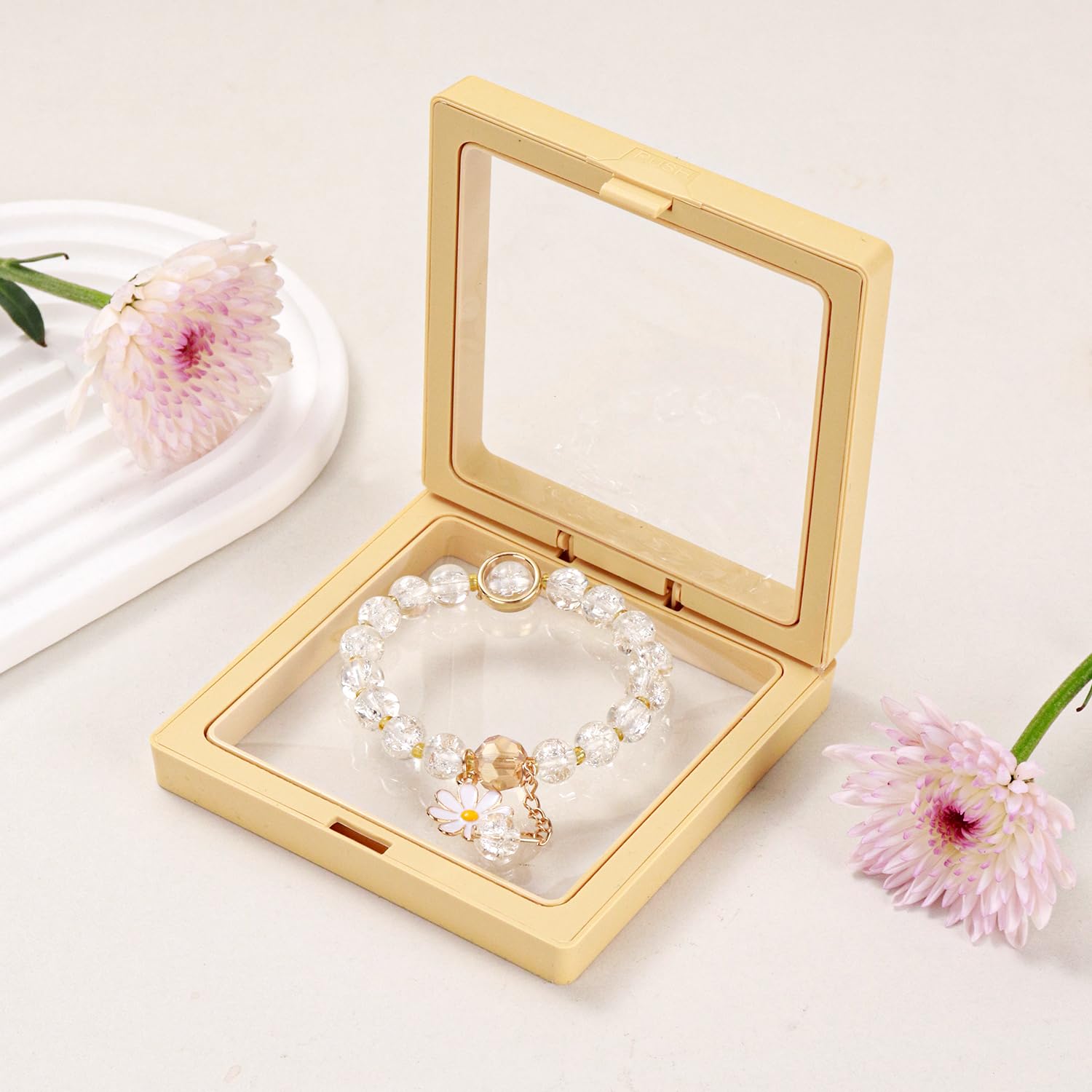 New Beginnings Gift Set daisy engraved keychain