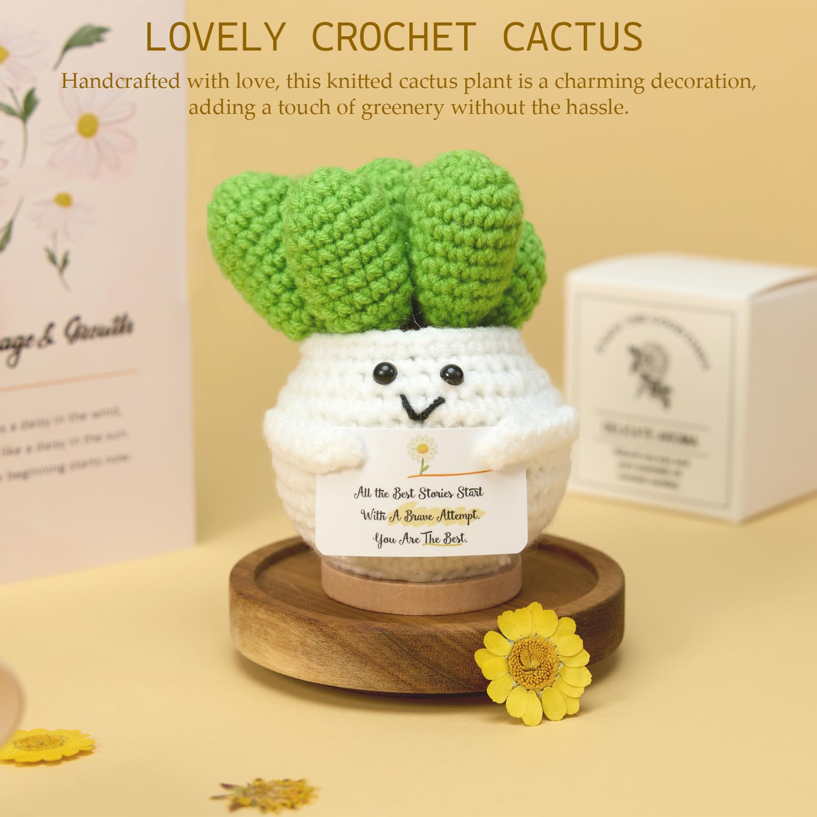 Inspirational keychain included in gift basket