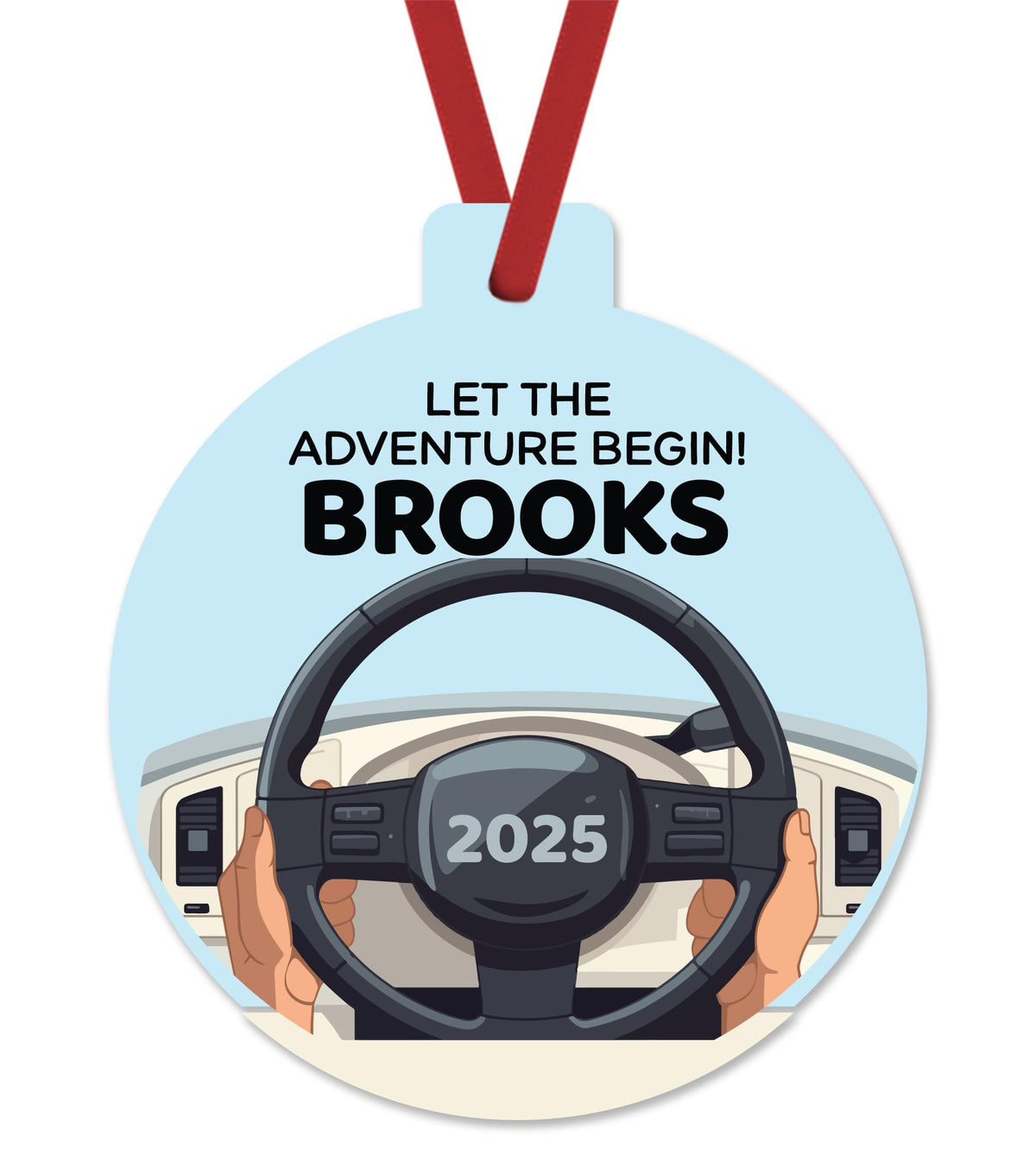New Driver License 2025 Christmas Ornament by Tickle Bellies