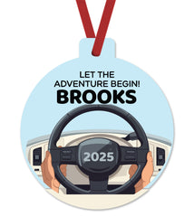 New Driver License 2025 Christmas Ornament by Tickle Bellies