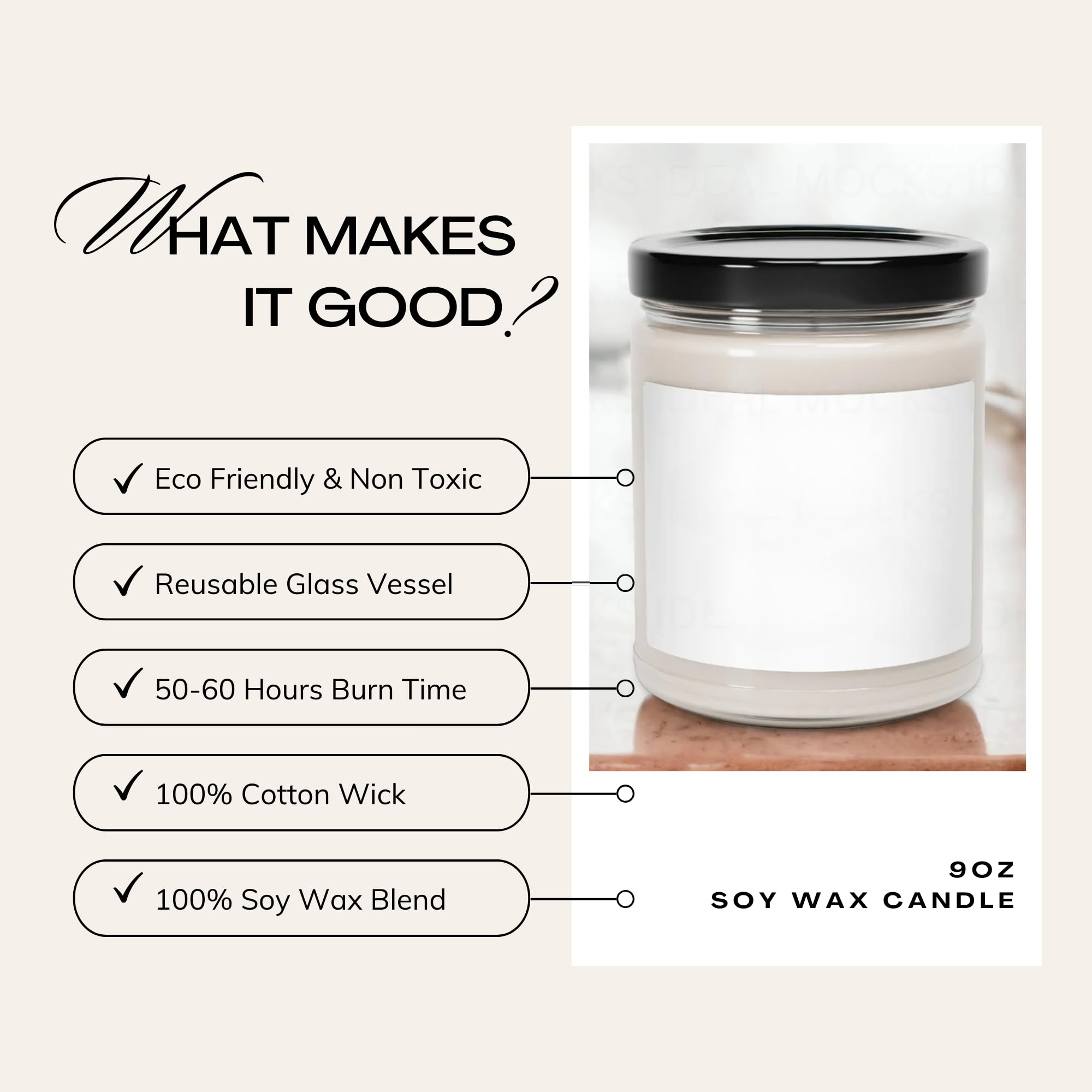 Reusable jar after burning for DIY or storage