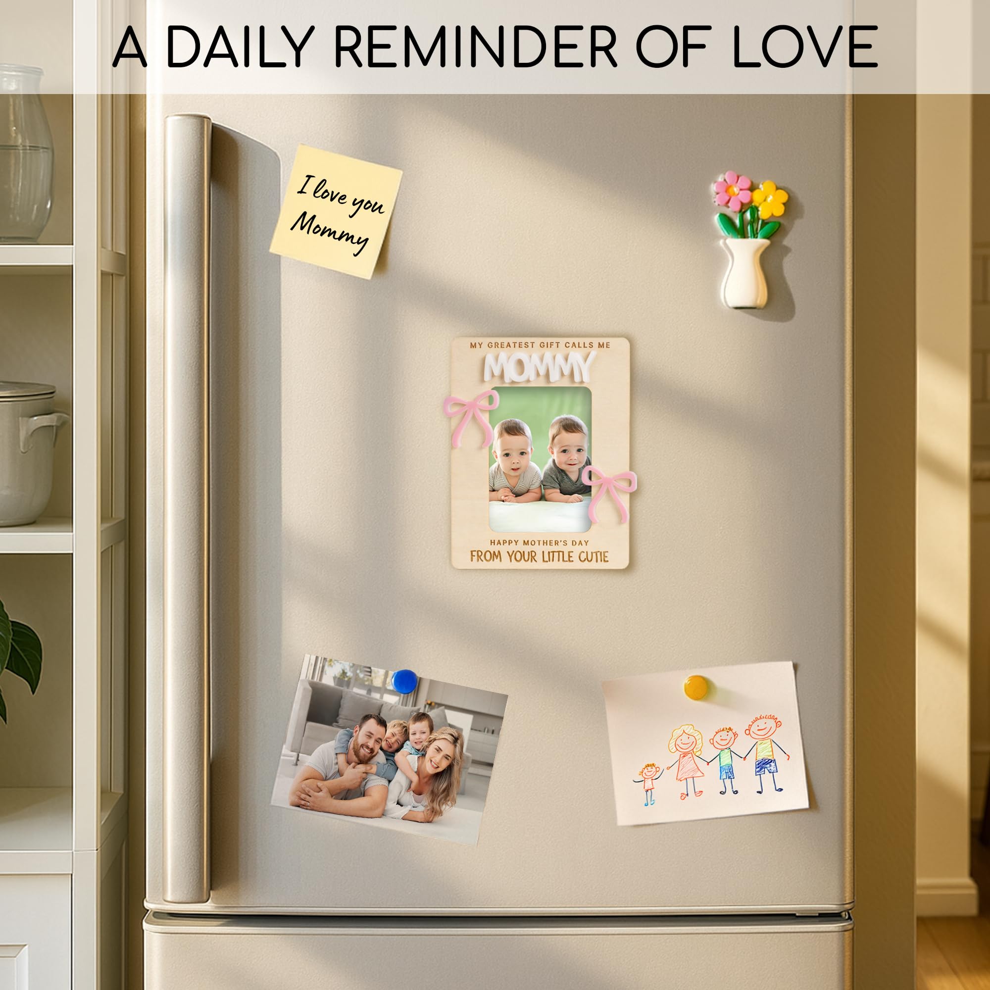 New mom gift frame suitable for ultrasound or mini photos