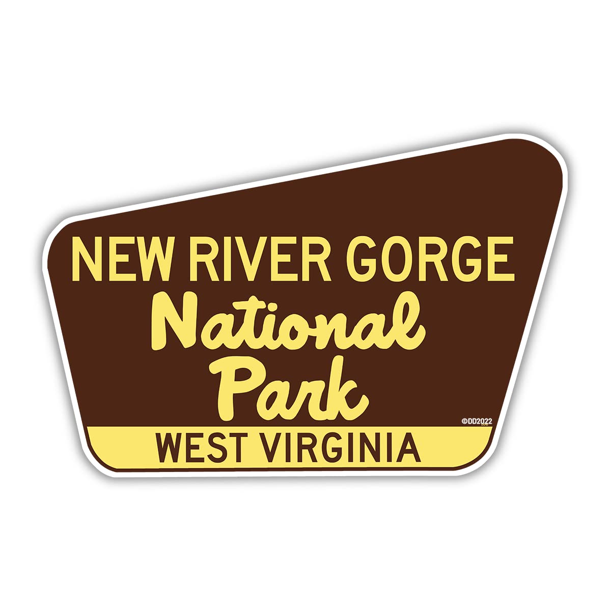 New River Gorge National Park sticker 3.75 inch vinyl for indoor outdoor use