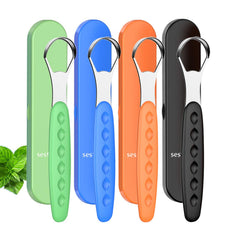 New Version Tongue Scraper Cleaner with four color handles