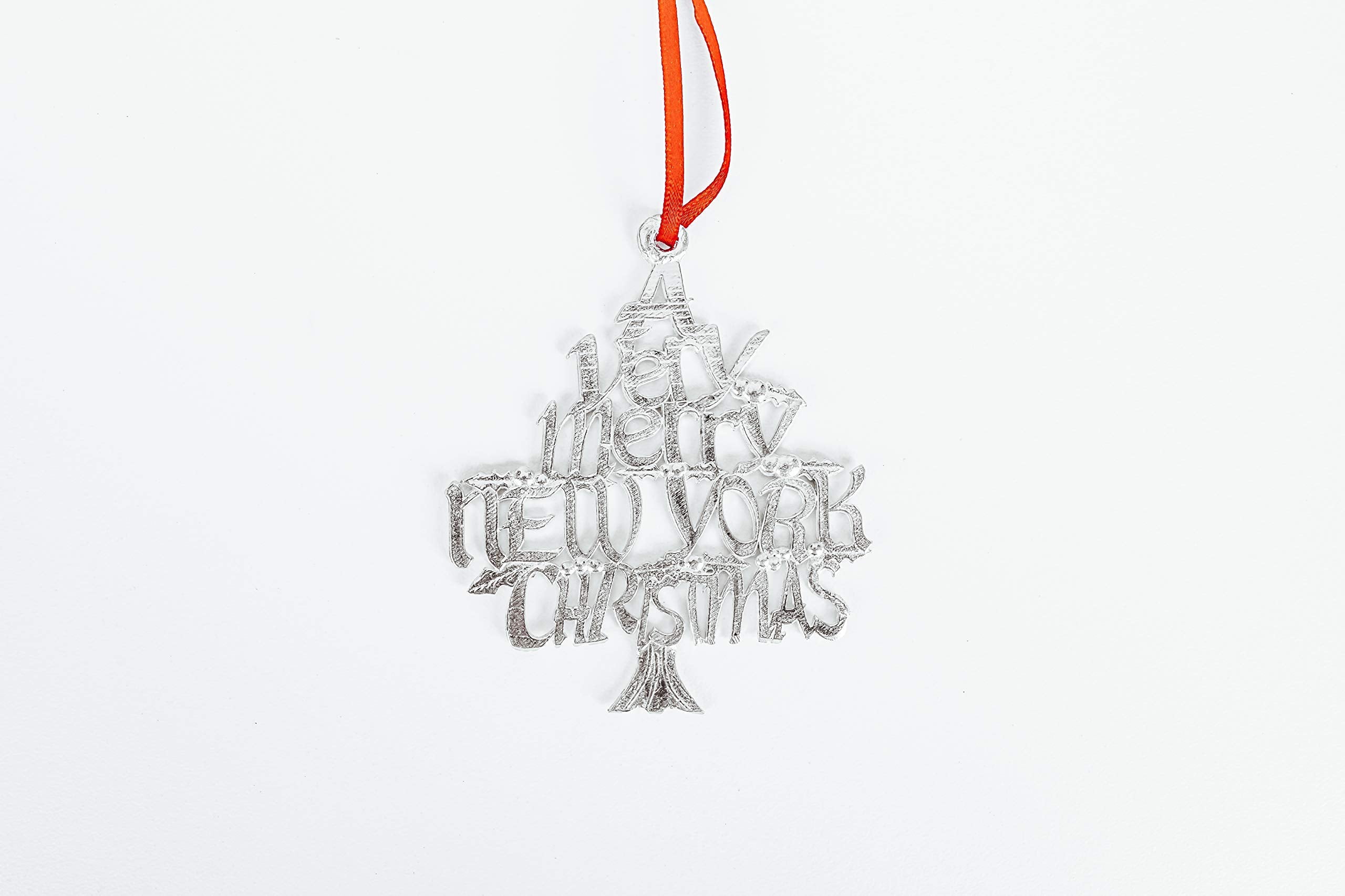 New York Christmas Ornament for Tree by House of Morgan Pewter