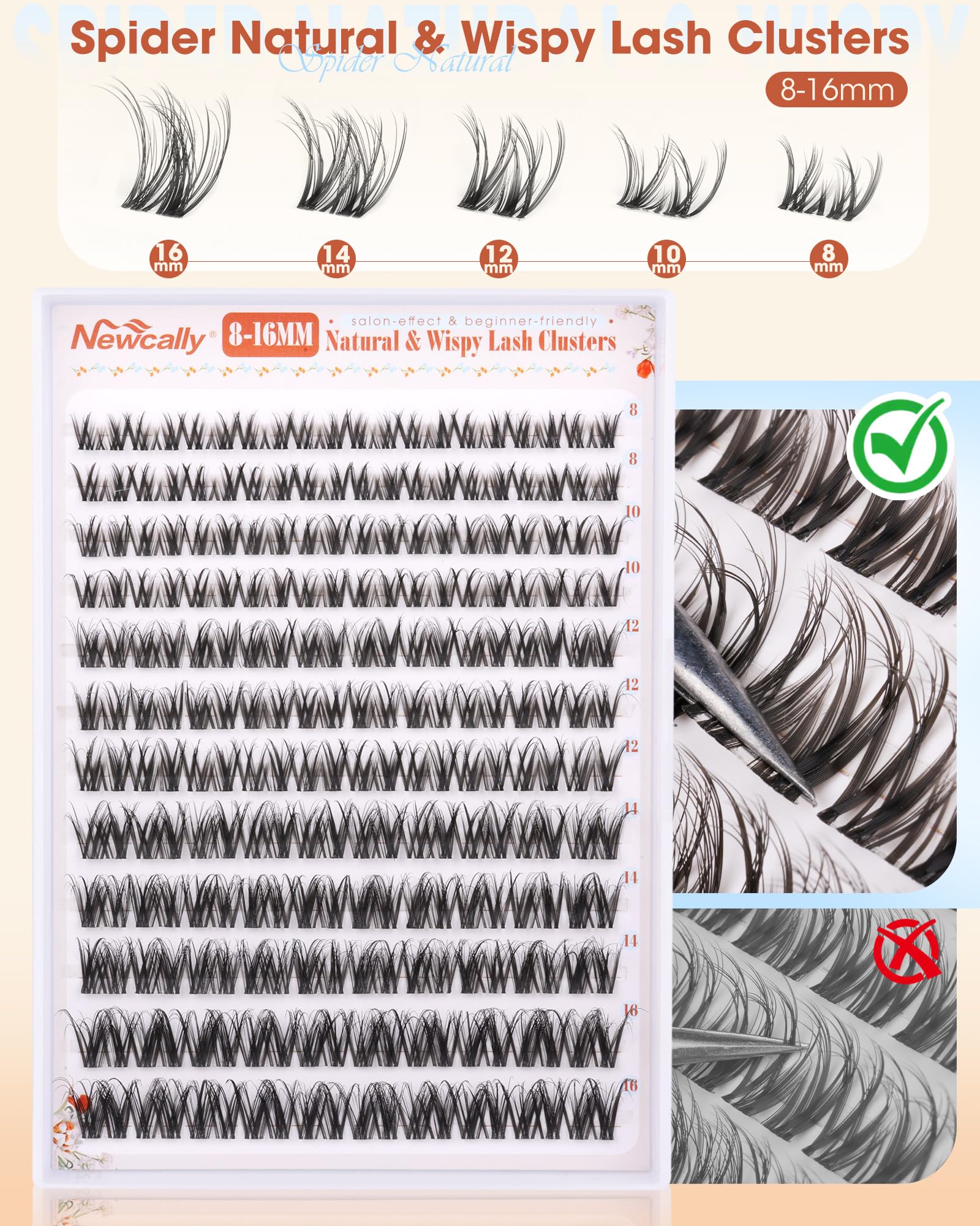 Invisible lash band breeze cluster lashes seamless blend