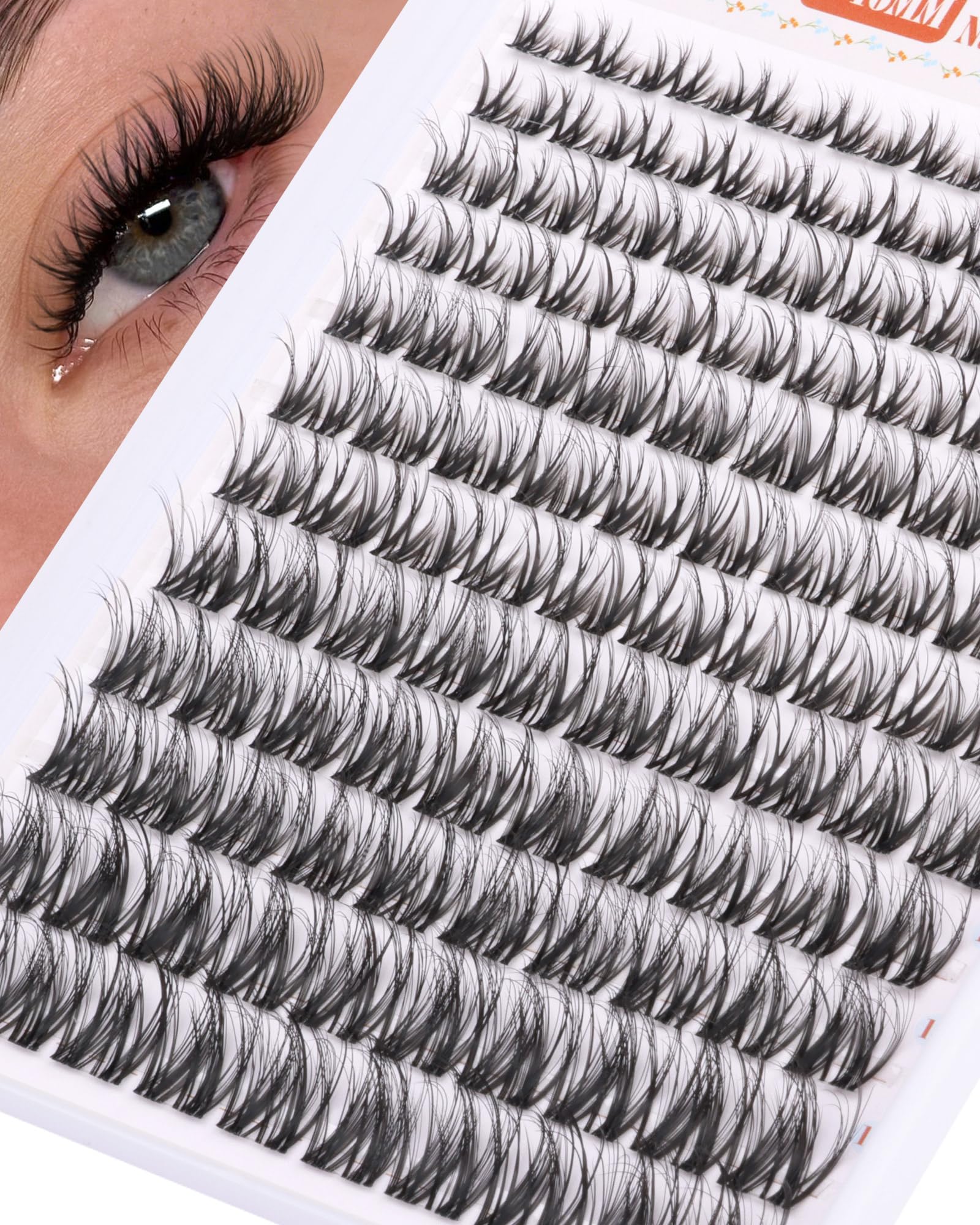 Newcally Breeze Cluster Lashes matte velvety fiber finish