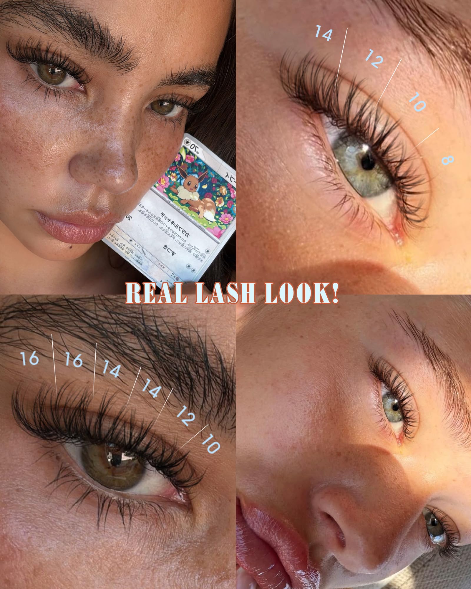 Natural Lash Clusters by Newcally 8-16mm range