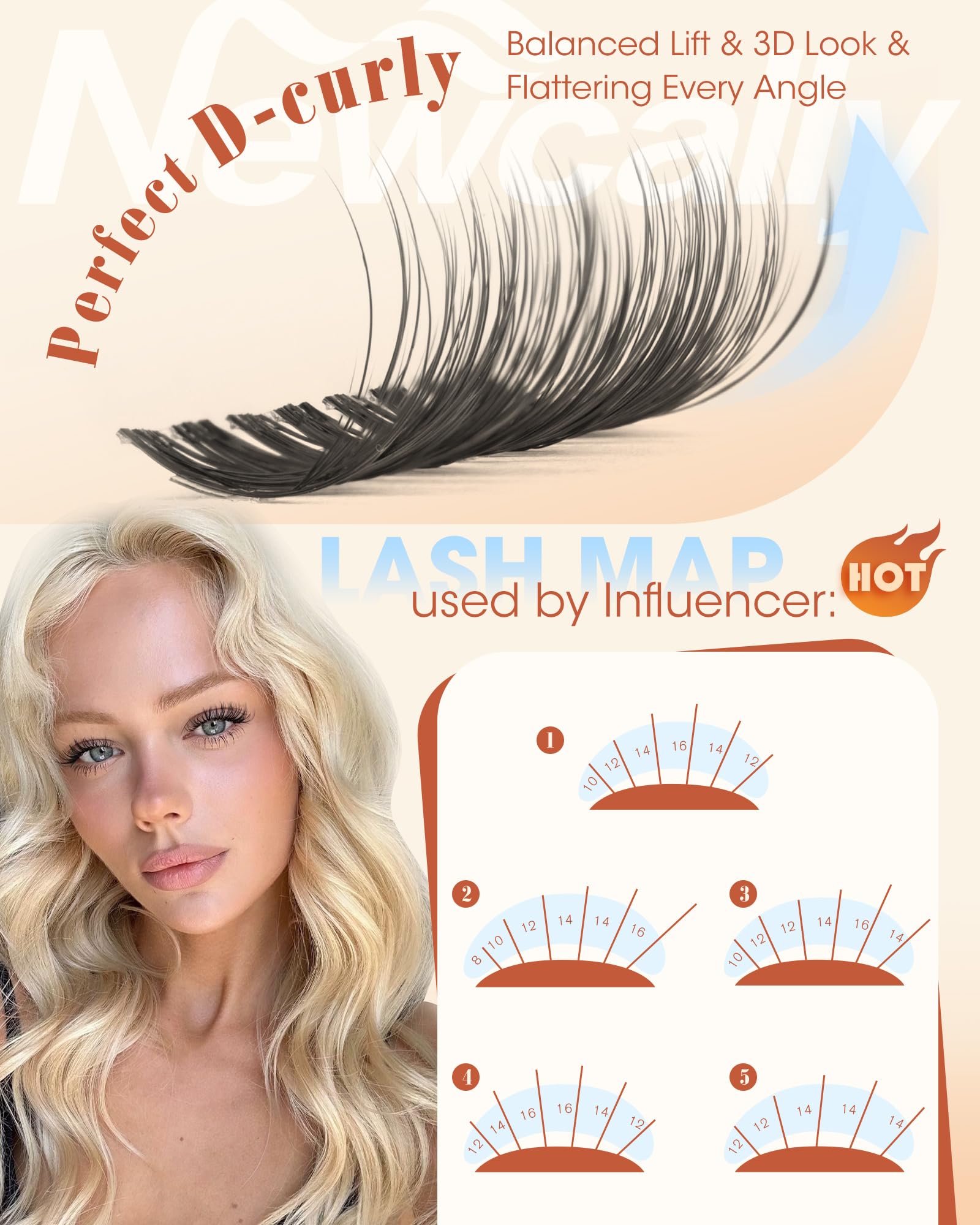 Ultra-thin lash band and soft fibers Breeze Cluster Lashes