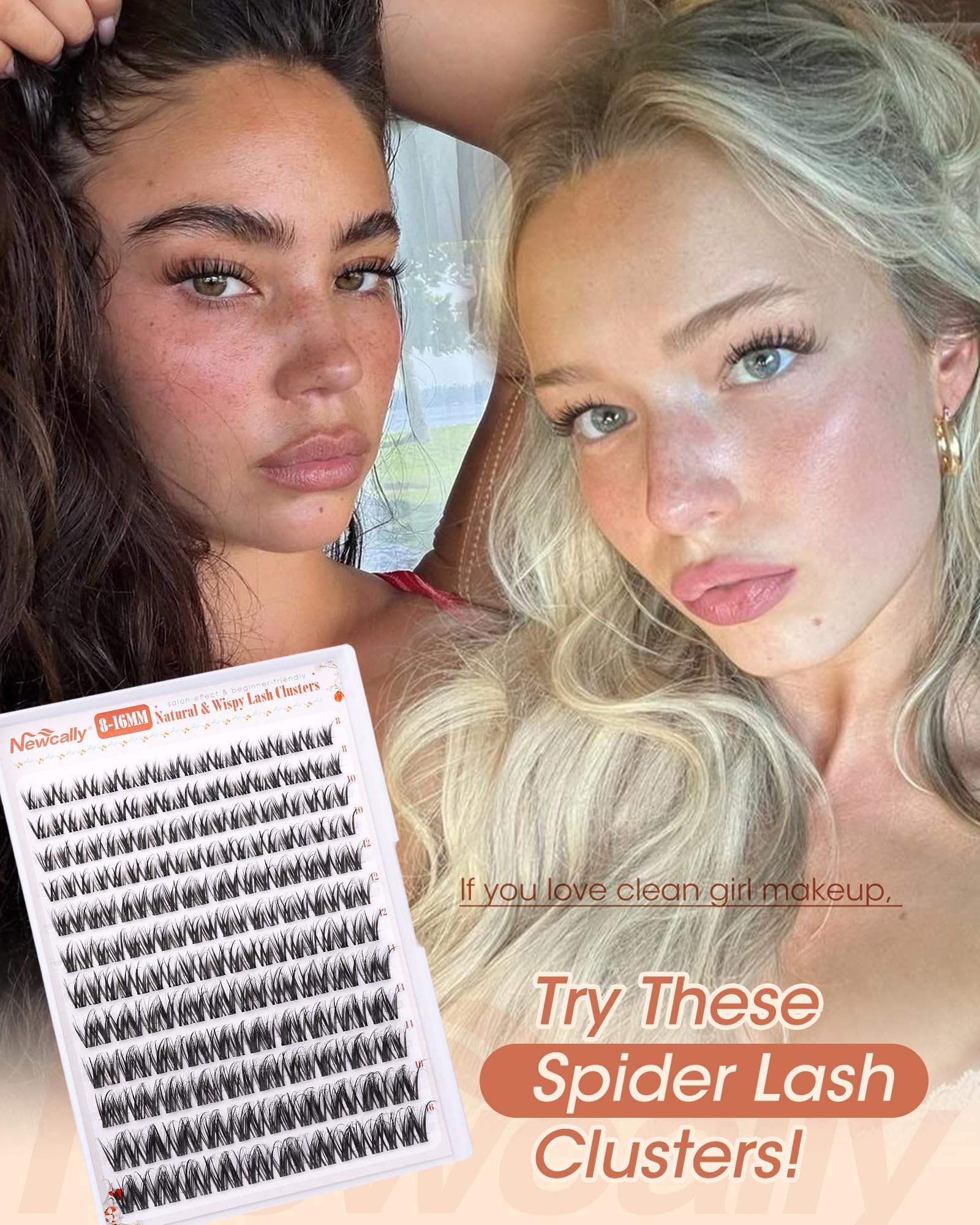 Wispy spider cluster lash look for everyday wear