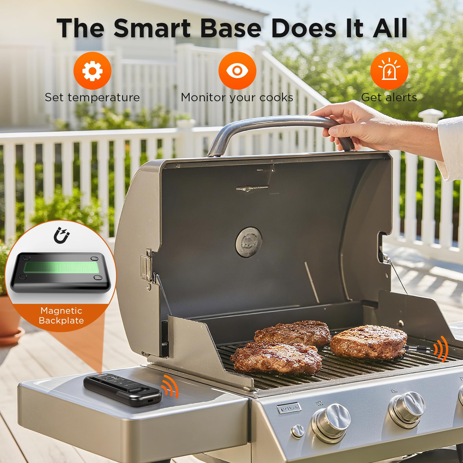 Meat temperature range 32°F to 212°F