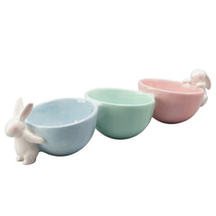 Newman House Studio Easter Candy Dish Nut Bowl with bunny ends
