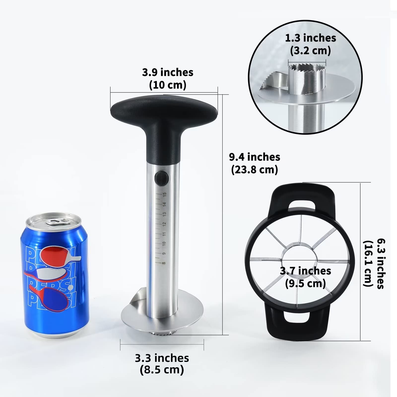Pineapple rings produced by Newness Corer and Slicer Tool